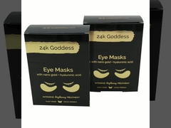 L'alta scatola di carta pieghevole lucida dorata sventa timbrando la superficie