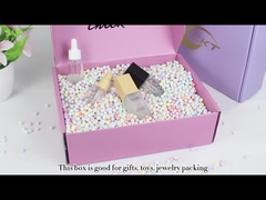 I contenitori su ordinazione di bollettino del cartone piano hanno stampato il rosa