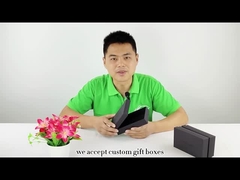 Contenitore d'imballaggio personale CMYK Pantone di gioielli neri