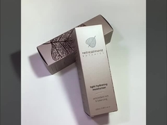 Confezioni per prodotti cosmetici con rivestimento UV di lusso con carta metallica dorata