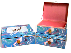 Confezione colorata Set regalo scatola con anello per bottiglia di profumo