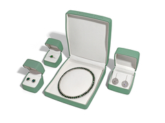 Braccialetto di lusso personalizzato orecchini gioielli confezionamento scatola con migliore pelle Live commento