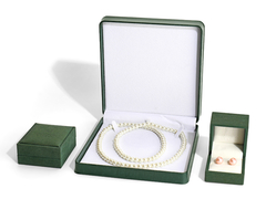 Gioielleria in pelle ecologica in verde forestale Live commentario