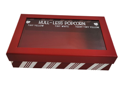 Scatola regalo a due pezzi in cartone rigido personalizzabile con finestra in PVC