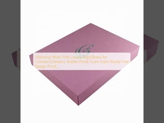 Unboxing Wow! Casse rigide rosa di lusso per cosmetici / gioielli a prova di rottura, inserire schiuma pronte a prova di progettazione gratuita。