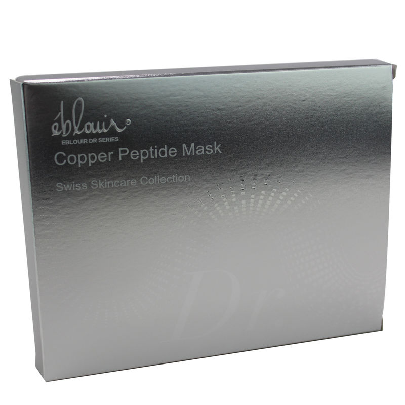 Cosmetici per la bellezza Maschera per il viso Scatola di imballaggio Disegno personalizzato Carta di colore argento