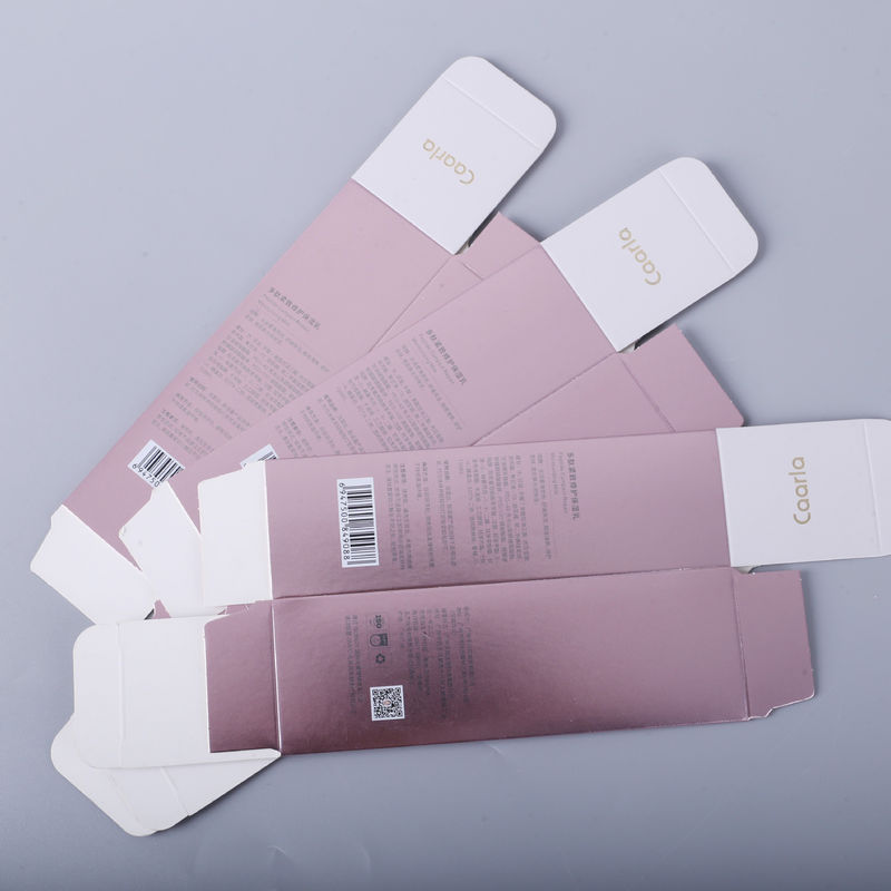 Scatole di confezionamento per la cura della pelle di lusso con colore oro rosa