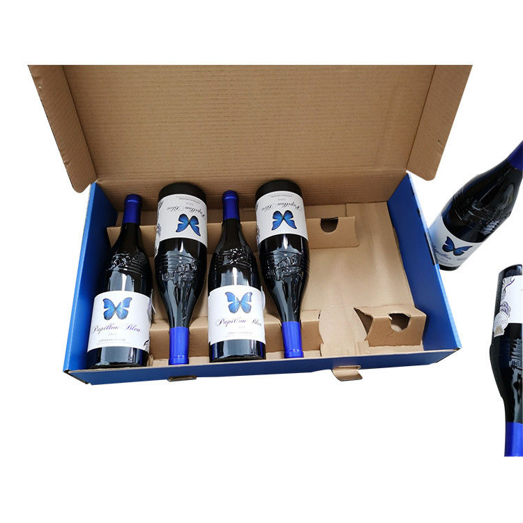 Un vino su ordinazione variopinto stampato resistente di 6 pacchetti dei contenitori di regalo del bollettino