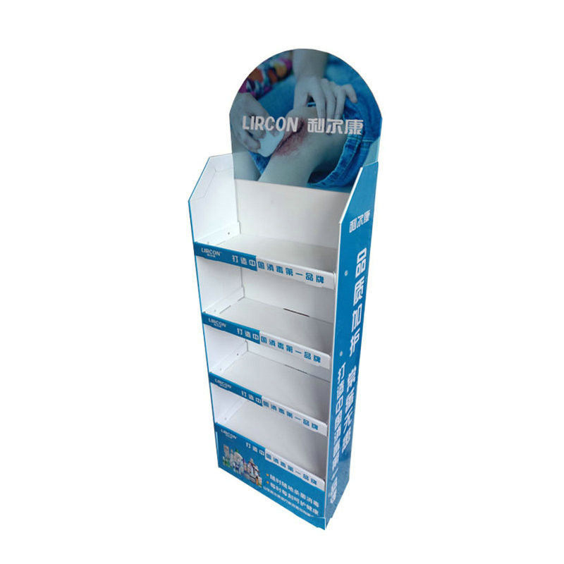 Il colore su ordinazione ha stampato una contro promozione al minuto di 4 file che piega il banco di mostra della cima di PDQ
