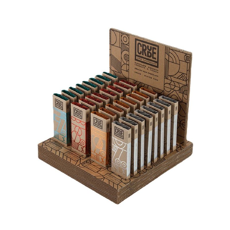 Contenitore pieghevole di cartone di carta kraft di Brown con stagnola di lusso che timbra colore