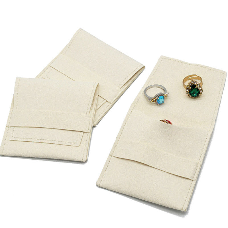 Velluto variopinto su ordinazione Microfiber di Ring Earing Necknace Fabric Pouch