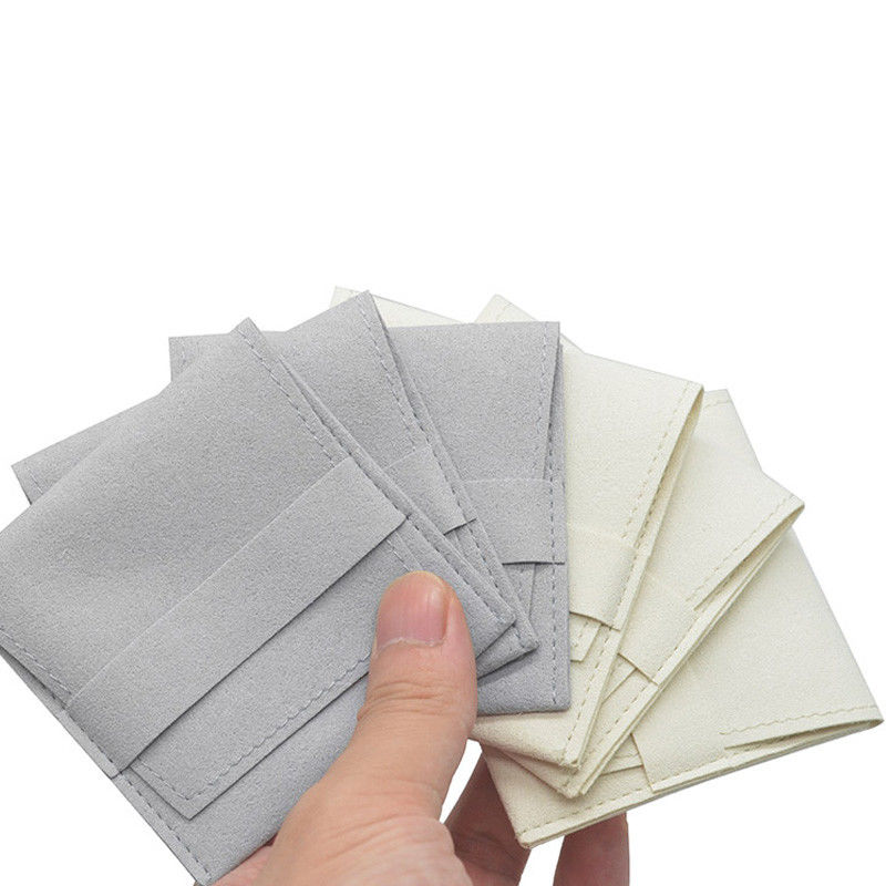 Velluto variopinto su ordinazione Microfiber di Ring Earing Necknace Fabric Pouch
