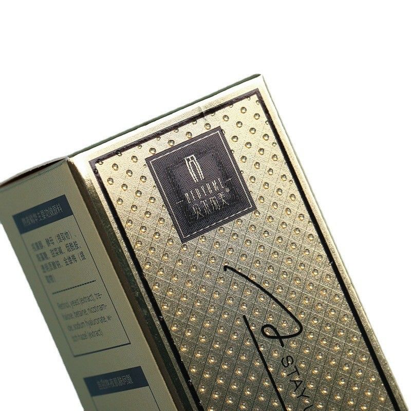 Luxury Gold Skincare Cartone Scatola Imballaggio Per Essenza Idratante Bottiglia Dimensioni personalizzate