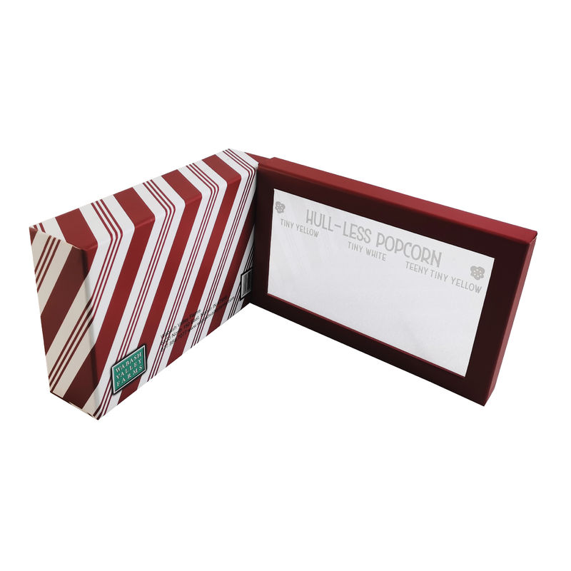 Accessoio a nastro Logo personalizzato Piccole scatole di cartone Soluzione di imballaggio cosmetico con finestra trasparente