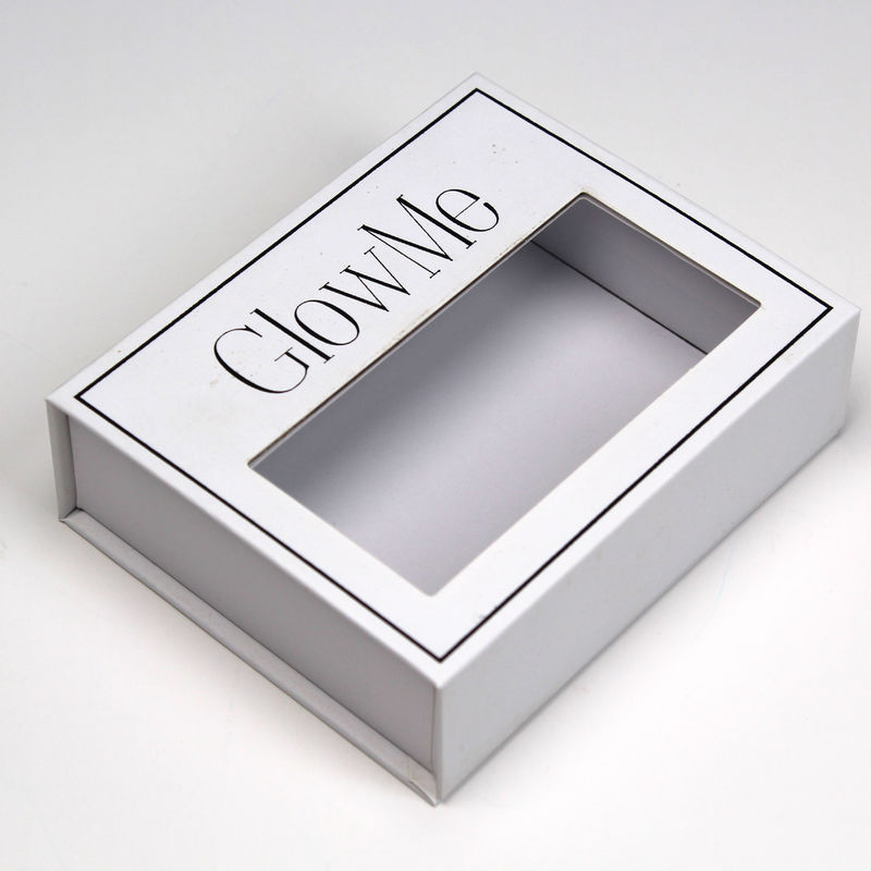 Piccole scatole da regalo in cartone magnetico con coprivetri con taglia e logo personalizzati