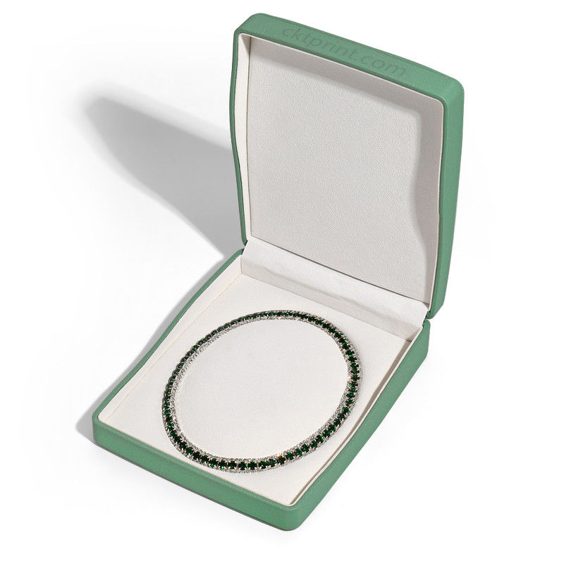 Scatola di gioielli in pelle personalizzata Scatola regalo di gioielli riciclati per anello orecchino braccialetto collana