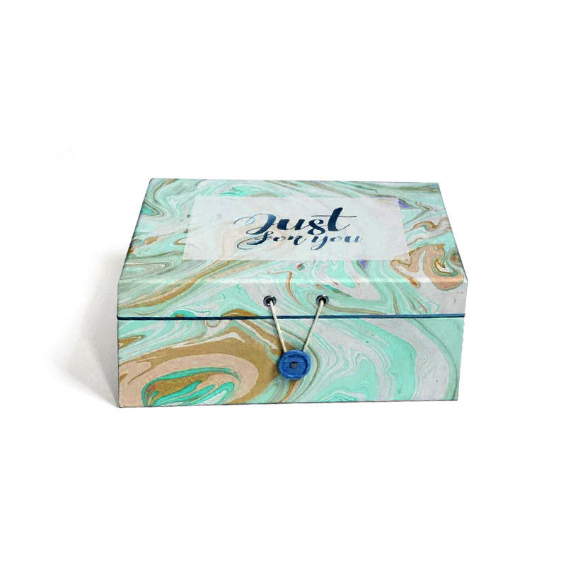 Confezione colorata Set regalo scatola con coperchio magnetico e bottone per la bottiglia di profumo