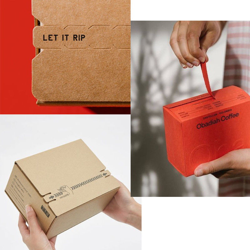 Scatole di posta stampate su carta personalizzate con logo per la spedizione dei prodotti