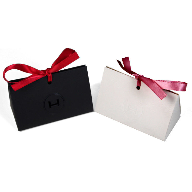 Imballaggio in scatola regalo in carta blu personalizzata con finestra trasparente per specchi cosmetici