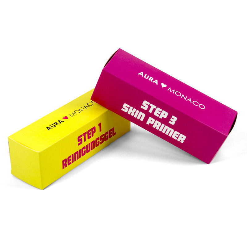 Scatola regalo cosmetica a colori Imballaggio Bottiglie di lozioni di diverse dimensioni Per prodotti per la cura della pelle