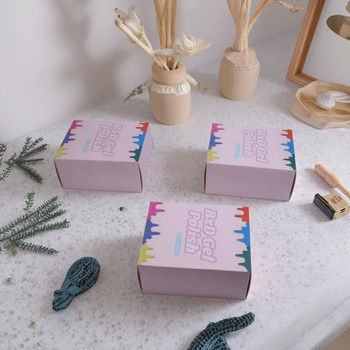 Scatola di imballaggio in cartone per fotocamere portatili per bambini con logo personalizzato di colore viola brillante