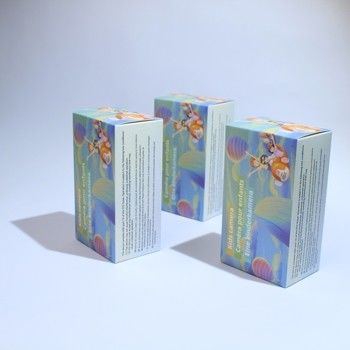 Scatola di imballaggio in cartone per fotocamere portatili per bambini con logo personalizzato di colore viola brillante