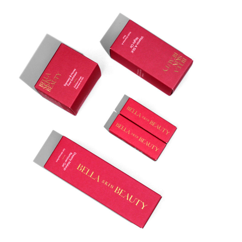 Confezione per la cura della pelle personalizzata Confezione per la cura della pelle Confezione per cosmetici rosso Confezione da confezione di confezione