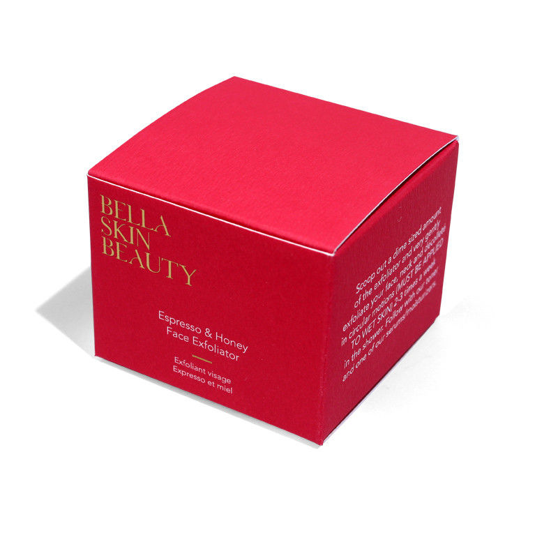 Confezione per la cura della pelle personalizzata Confezione per la cura della pelle Confezione per cosmetici rosso Confezione da confezione di confezione
