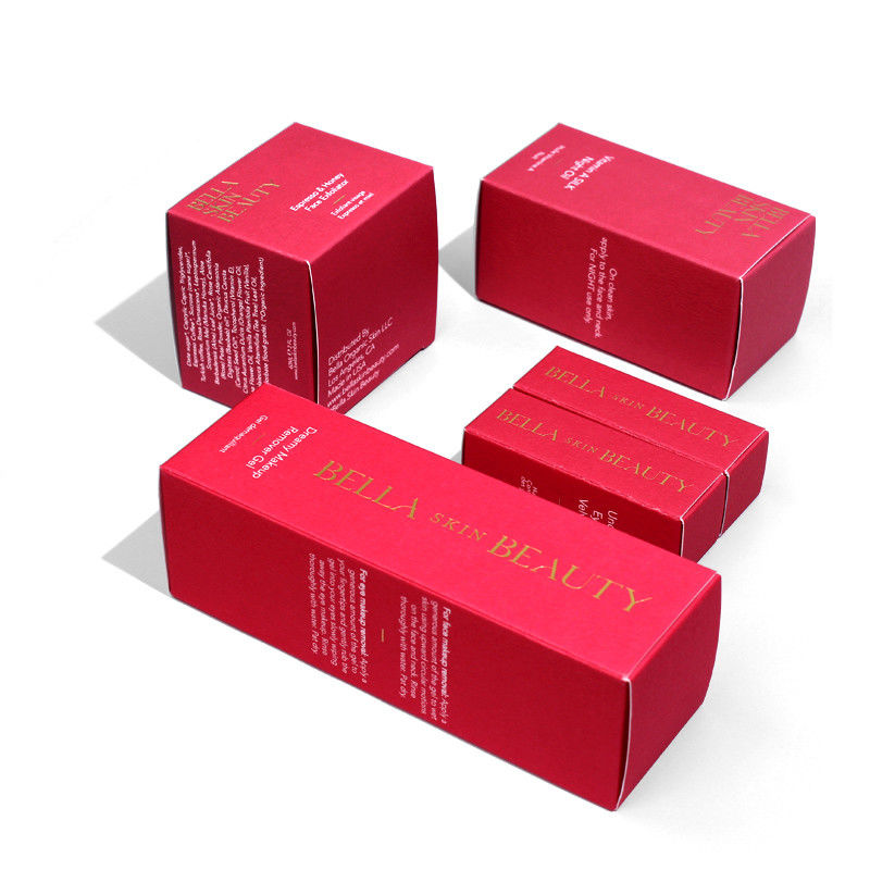 Confezione per la cura della pelle personalizzata Confezione per la cura della pelle Confezione per cosmetici rosso Confezione da confezione di confezione