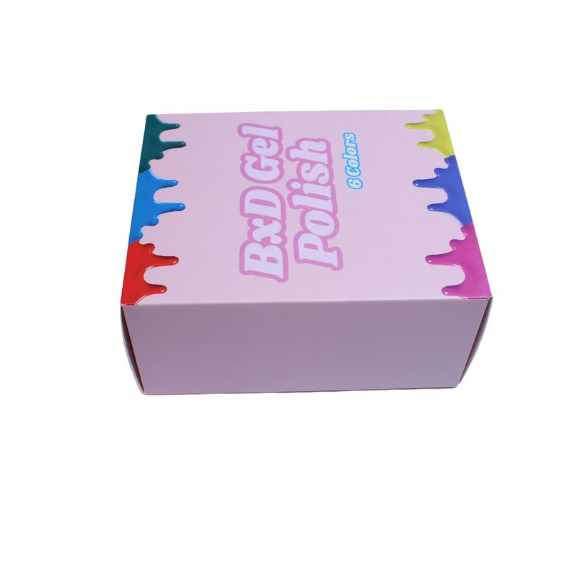 Imballaggio dei prodotti di bellezza su misura Scatole adatte per le unghie finte scatole regalo per la cura della pelle scatole di carta piccola