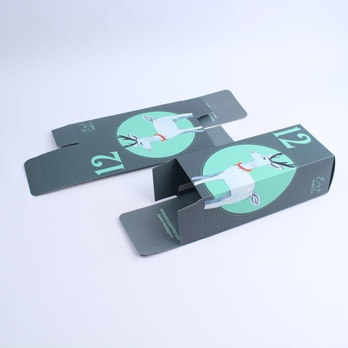 Scatole stampate personalizzate adatte per il Natale Scatole misteriose personalizzate per le cure della pelle fashion desigh