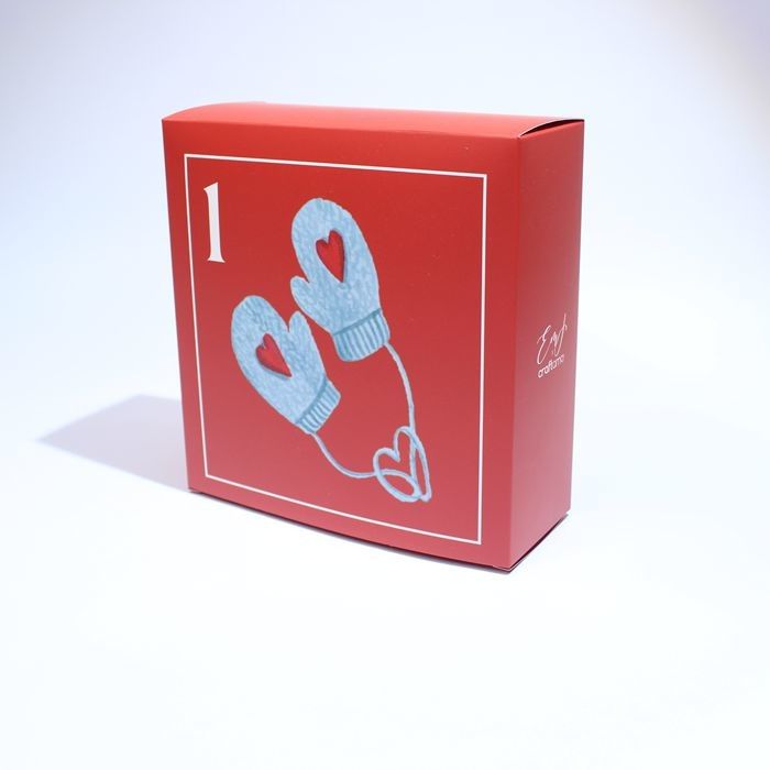 Piccole scatole di imballaggio scatole misteriose personalizzate per le cure della pelle e scatole per il calendario di Natale