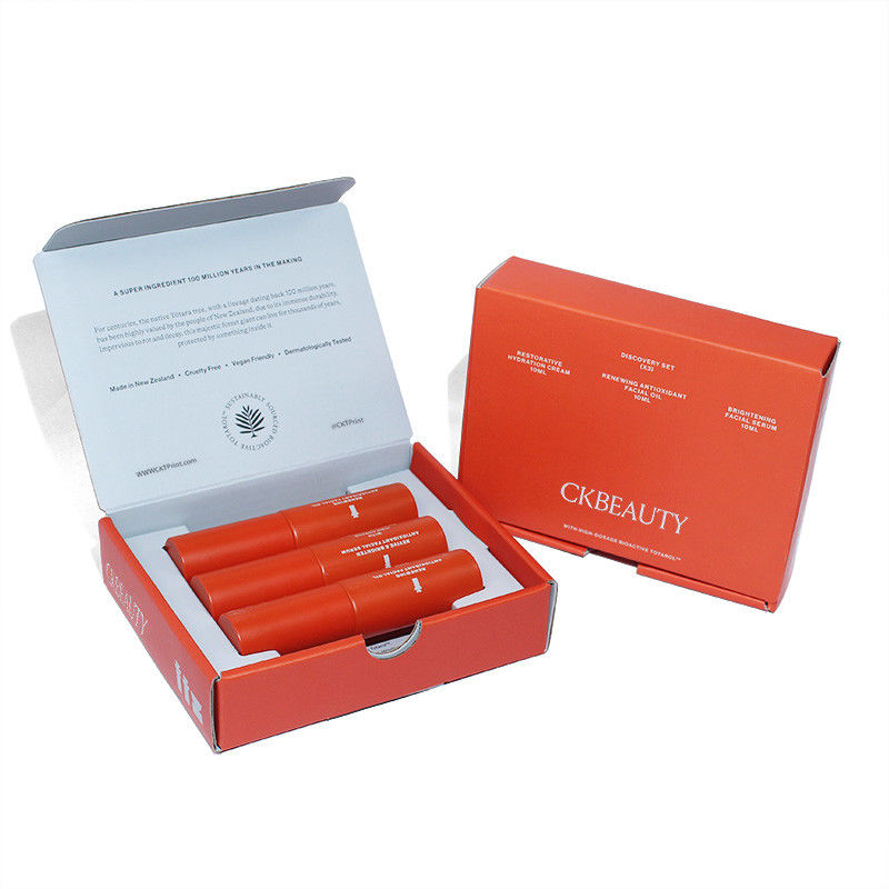 Scatole vuote per labbra personalizzate Fashion Desigh Orange Magnetic Paper Box dal produttore di imballaggi