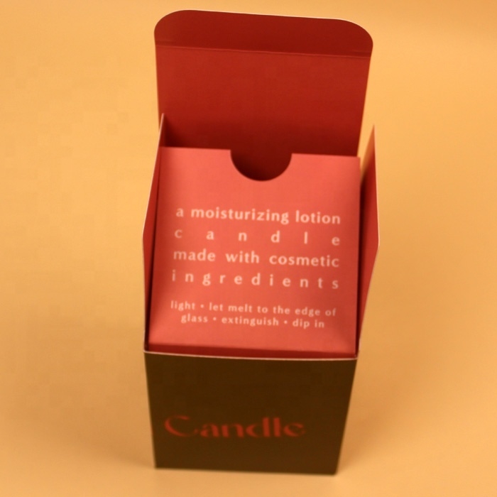 Scatole di confezionamento di candele di lusso, in grosso, scatole regalo di candele con carta riciclata e stampa del logo.