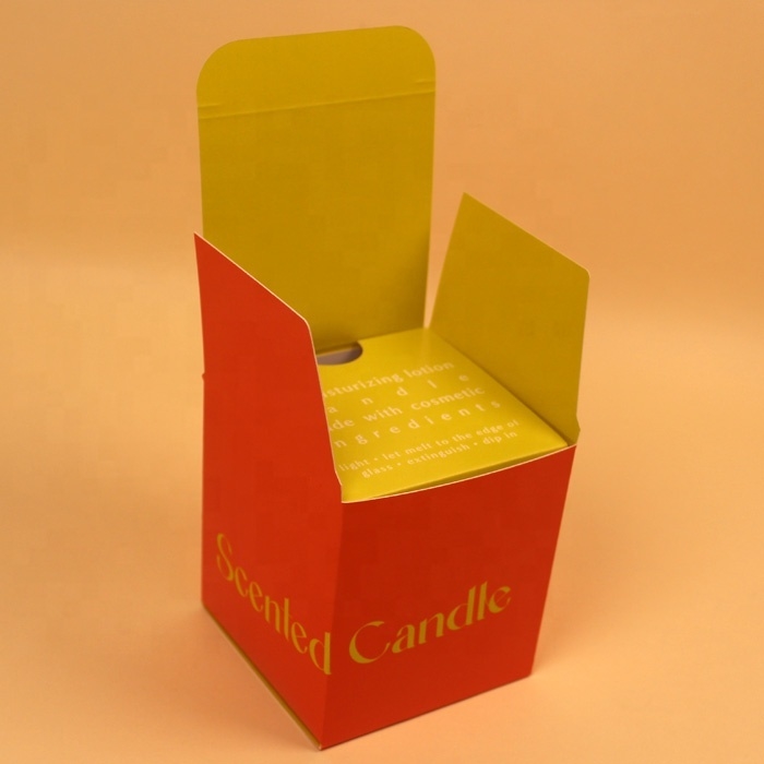 Scatole di confezionamento di candele di lusso, in grosso, scatole regalo di candele con carta riciclata e stampa del logo.