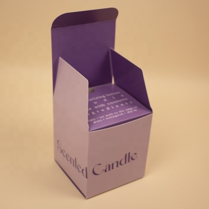 Scatole di confezionamento di candele di lusso, in grosso, scatole regalo di candele con carta riciclata e stampa del logo.
