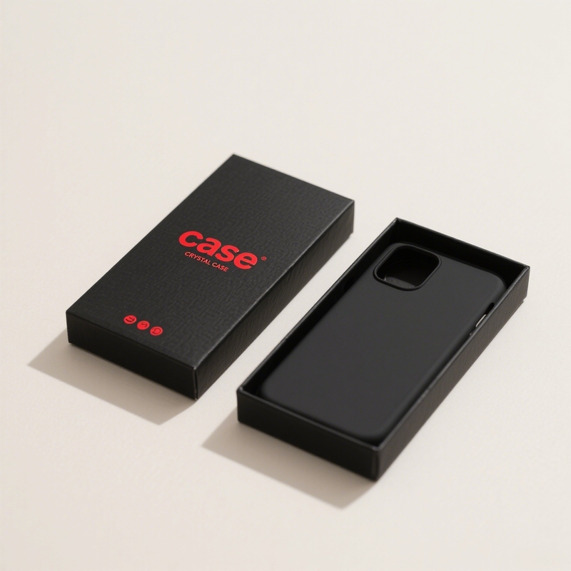 Scatola per imballaggio personalizzata per cover posteriore per cellulare in carta kraft, scatola per imballaggio per custodia per cellulare 21x10x6cm