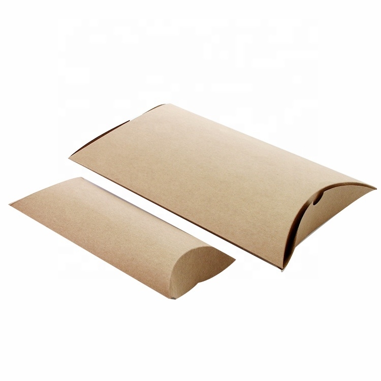 Scatole a cuscino in cartone con logo personalizzato all'ingrosso Imballaggio personalizzato di lusso per parrucche Scatole di lusso per extension per capelli