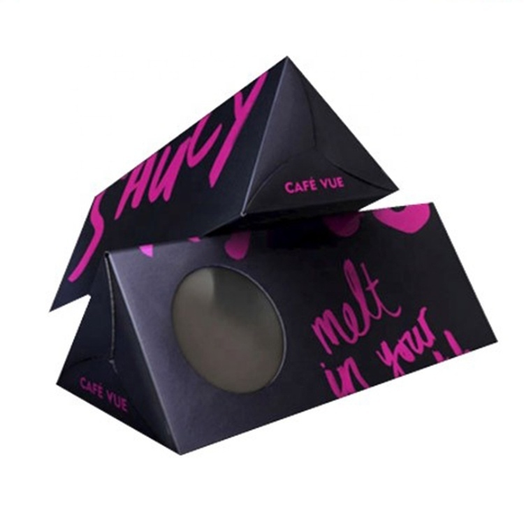 Scatole regalo in cartone stampate personalizzate con finestra trasparente, confezione regalo professionale con finestra in PVC