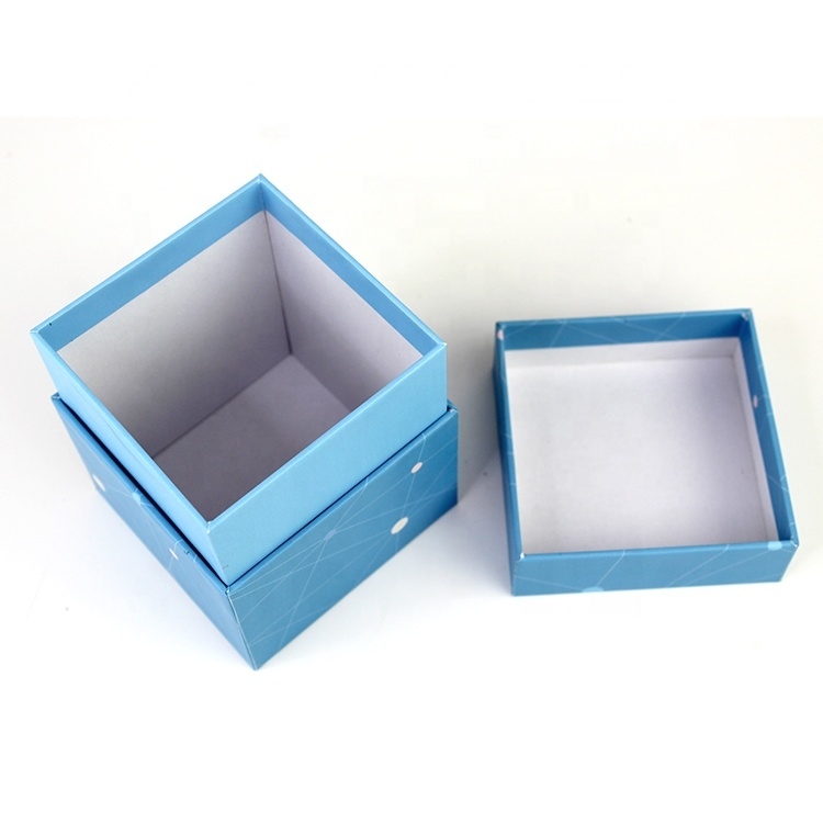 Scatola regalo in cartone riciclabile personalizzata con coperchio, scatola di cartone quadrata profonda con coperchio 10x10 pollici