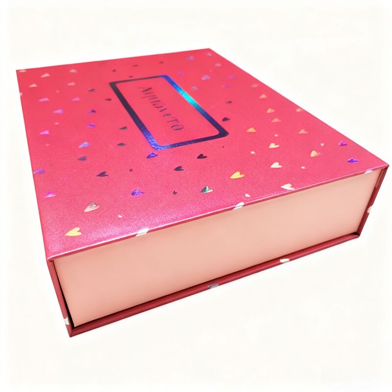 Scatola regalo magnetica artigianale su misura con struttura rigida e rilievo per imballaggi di lusso