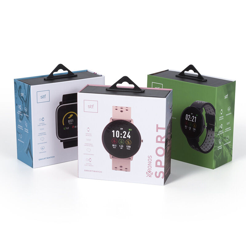 Scatola regalo in cartone riciclato di lusso con logo personalizzato per l'imballaggio di custodie per cinturini per smartwatch