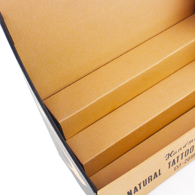 Display Box per pavimenti di carta kraft CDU a misura con opzioni di ordinazione personalizzate