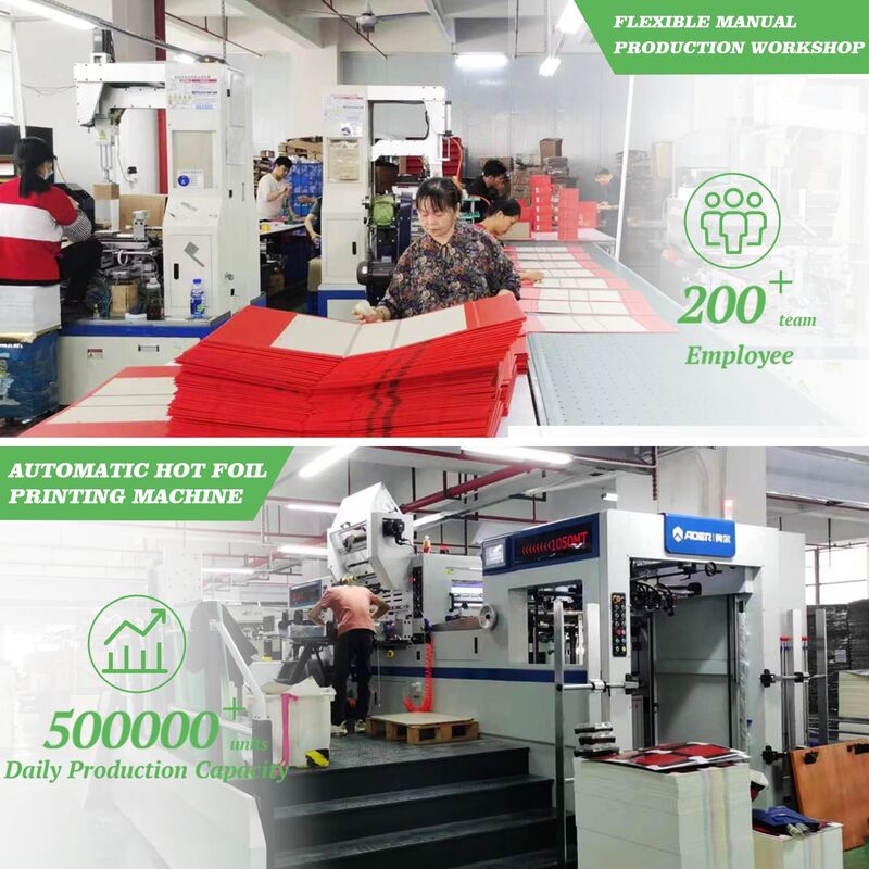 Scatola di imballaggio per profumi a V-Cut con cartone rigido da 350,400 gm e stampa a quattro colori, stampaggio a caldo, UV