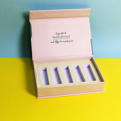 Scatole di regalo magnetiche vuote su misura con stampa a colori e inserto di schiuma bianca