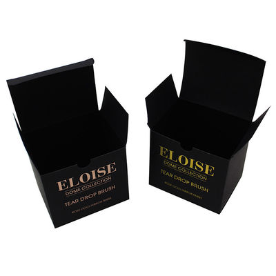 Matte nero e rosa oro migliore imballaggio cosmetico scatola di carta per pennello di trucco