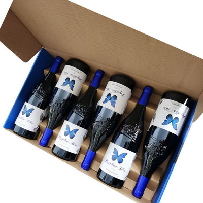 Un vino su ordinazione variopinto stampato resistente di 6 pacchetti dei contenitori di regalo del bollettino