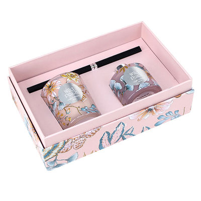 Cartone d'imballaggio stampato Tray Insert di Recyled delle scatole della candela di lusso rosa