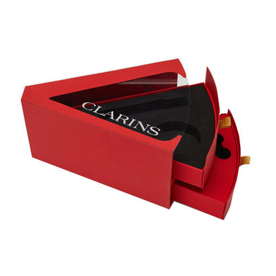Pacchetto creativo sveglio del cartone del contenitore di regalo del triangolo per gioielli Ring Storage