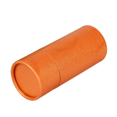 Contenitore rotondo arancio stampato del cartone con i coperchi